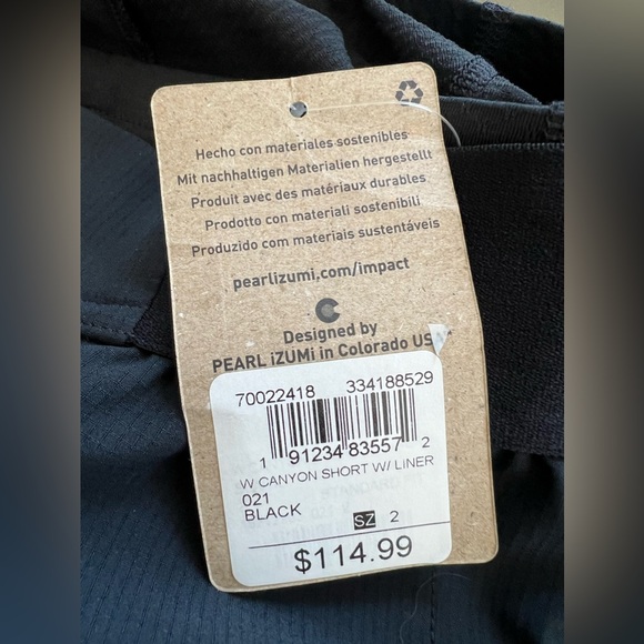 Pearl iZumi biking shorts (brand new size 2) - Picture 3 of 4